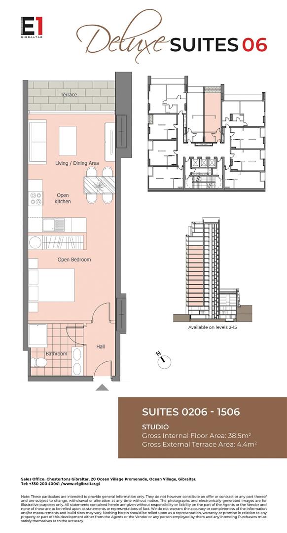  Image of Apartment - 1 Bathrooms for Rental in E1-Gibraltar, Image 12